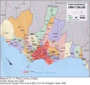 map Lima - centric vs. peripheral Lima